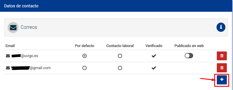 engadir correo