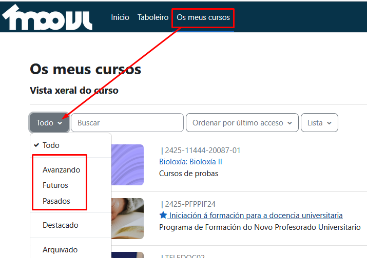 Vista xeral do curso