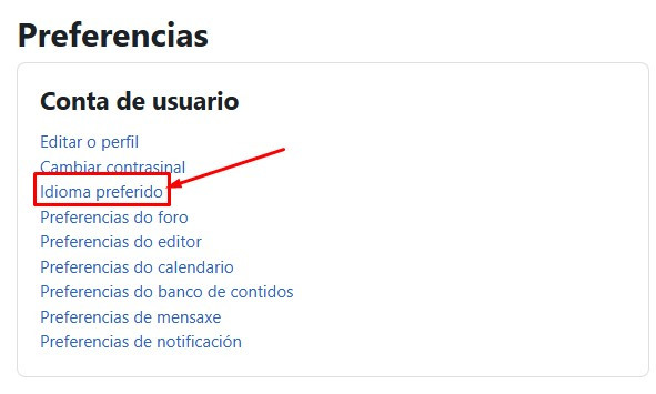 Idioma preferido